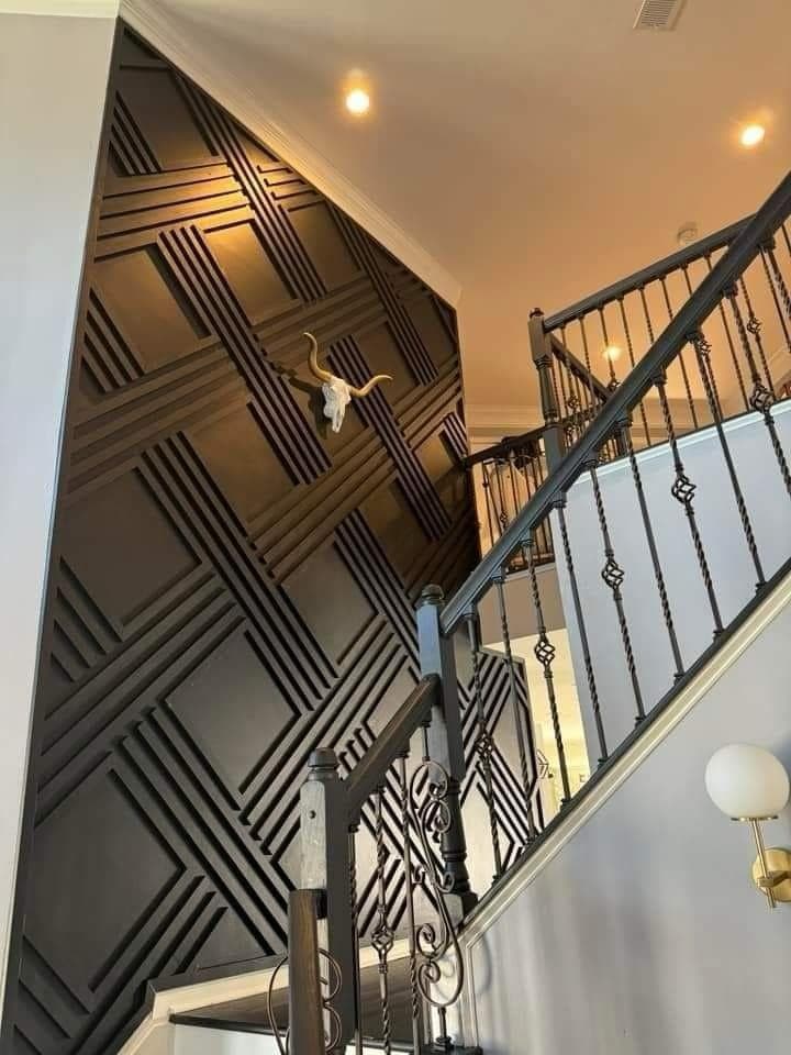 Geometric Staircase Remodel